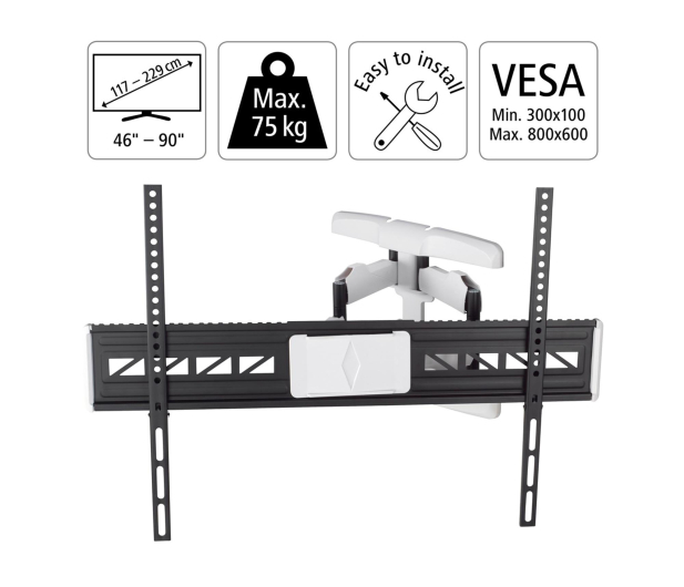 Hama Uchwyt LCD/LED VESA 800x600 fullmotion XL 90" - 1516970 - zdjęcie 3